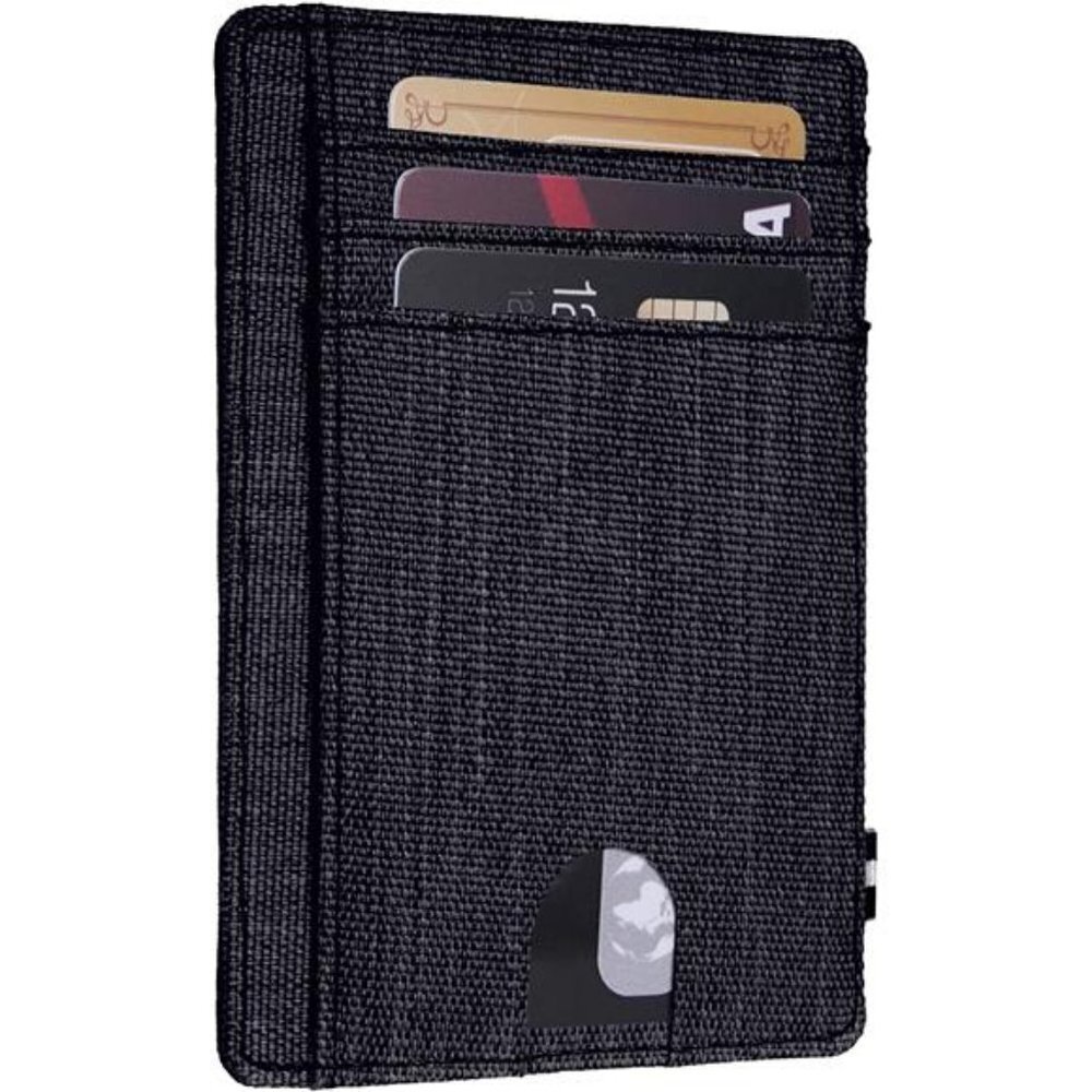 Slim Front Pocket Wallet Men RFID Blocking Navy